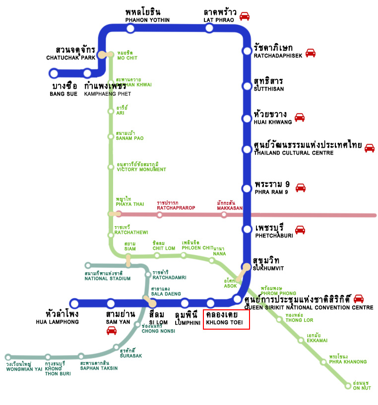 Bangkok MRTA Map